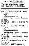 КВ журнал №4_5 1993 UA9OA с UA9OSA в SP DX Contest-1993, UZ9OWD, UA9OA, UA9OOX, RZ9UA и UA9OC в CQ WW DX Contest-1992