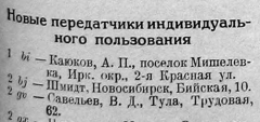 Радиолюбитель 11 1929 Новые позывные Новосибирска 1_2BJ