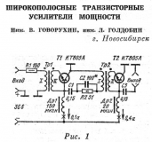 Радио №11 1972 Статья Широкополосные транзисторные усилители мощности