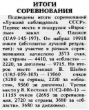Радио №12 1990 А. Пашков UA9-145-197 - Лучший наблюдатель СССР